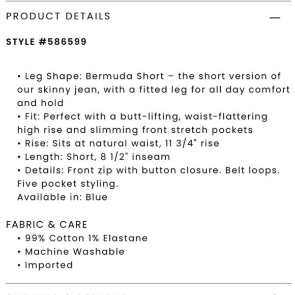 LOFT Fresh Cut high rise skinny Bermuda shorts 27P 4P - Picture 4 of 4